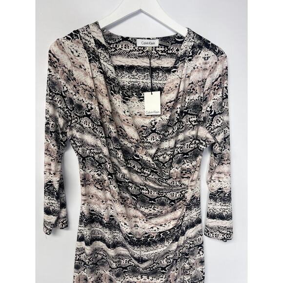 Calvin Klein NWT Snake Print Dress (B7#8) - Picture 6 of 7